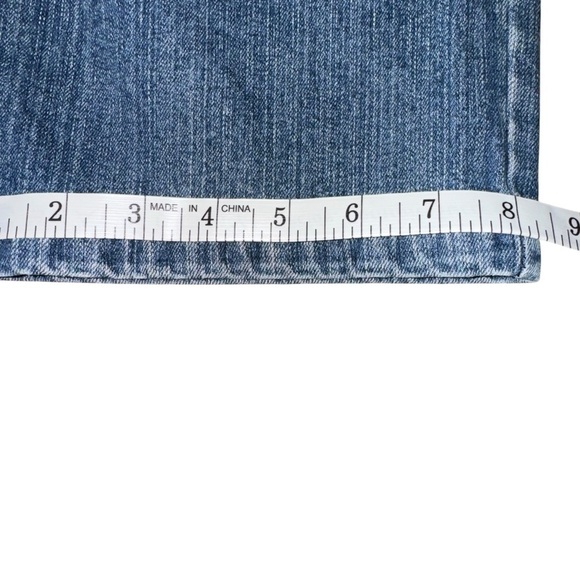 Motherhood Maternity Womens Medium 30 X 21 Blue Wide Leg Denim Capri Jeans - Picture 9 of 9